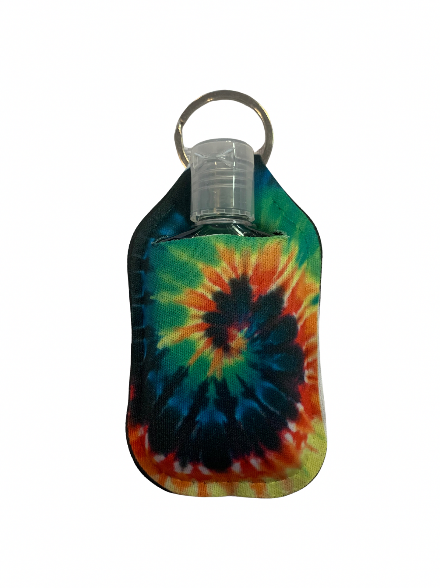 Tie Dye Hand Sanitizer Keyring